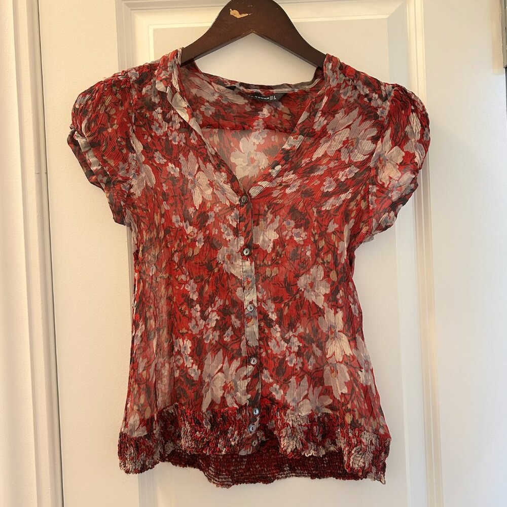Zara Sheer Sleeveless Top